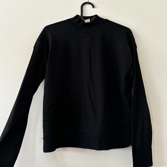 Black 100% Merino Wool Long Sleeve - Picture 2 of 5